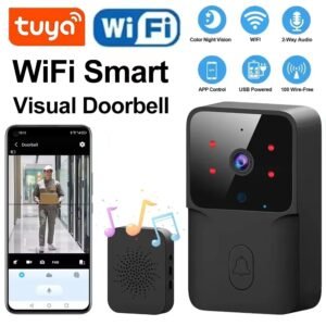 doorbell video low power wifi link, rechargeable model doorbell night vision hd intelligent security 1 drag 1 home intercom